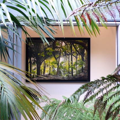 "Nikau Generations" framed canvas 898mm x 1298mm