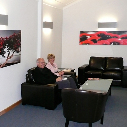 "Rangitoto Christmas" stretched canvas 762mm x 1584mm (sold out) & "Pohutukawa Puffs" stretched canvas 500mm x 2000mm