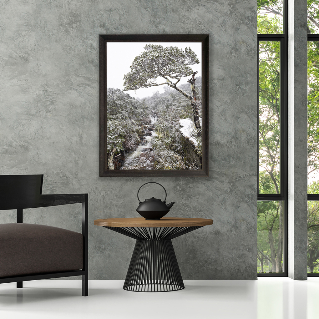 "Beautiful Bonsai" vintage framed canvas, 1080mm x 830mm