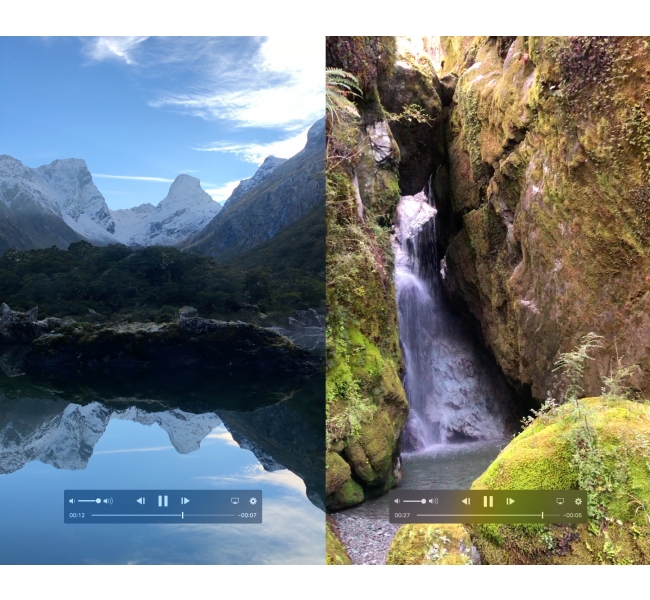 Routeburn boulder falls 2 videos pic